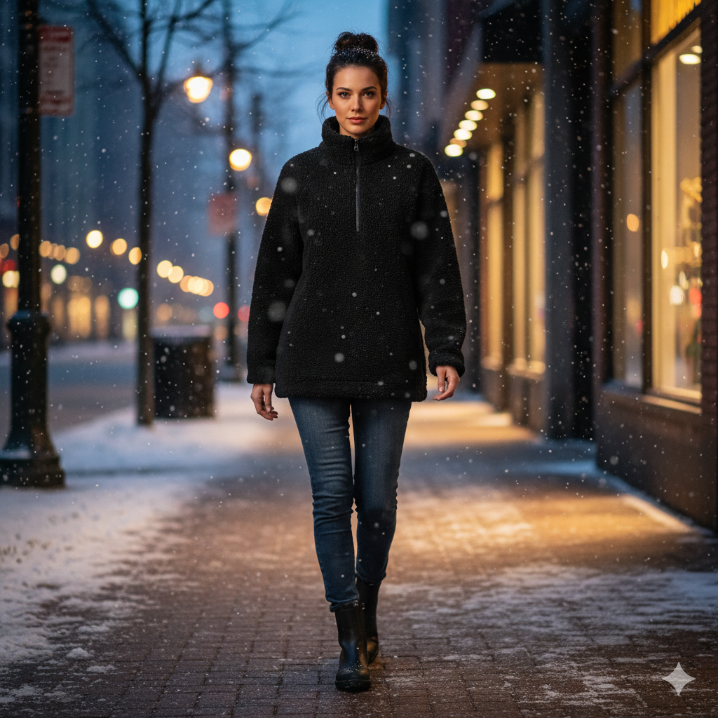 Sherpa Half Zip Fleece